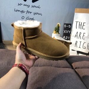 UGG Chestnut Suede Ankle Boots